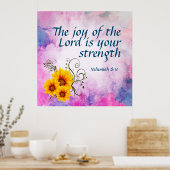 Poster Néhémie 8:10 (Cuisine)