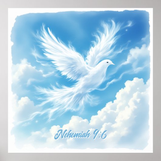 Poster Néhémie 9:6 (Devant)