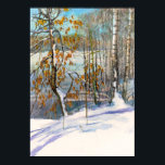 Poster Neige<br><div class="desc">aquarelle - équipement manuel.Artiste de Zolotareva.</div>