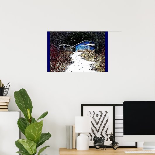 Poster Neige (Bureau à domicile)