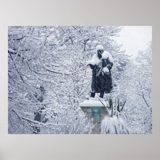 Poster Neige à Cardiff (Devant)