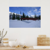 Poster Neige À La Voie Trailhead De La Rivière Simpson Ri (Cuisine)