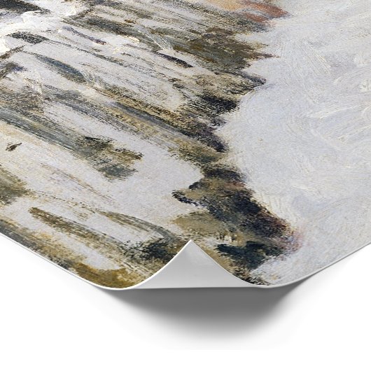 Poster Neige à Louveciennes, 1878 (Coin)