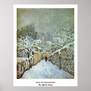 Poster Neige À Louveciennes Par Alfred Sisley