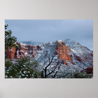 Poster Neige à Sedona Arizona 2812