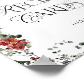 Poster Neige dans l'amour hiver Laissez votre carte de re (Coin)