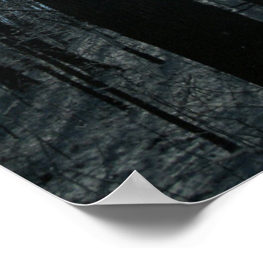 Poster Neige dans les bois (Coin)