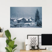 Poster Neige Dans Les Imprimés En Aspen (Bureau à domicile)