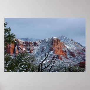 Poster Neige dans Sedona Arizona 2812