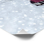 Poster Neige de Noël au Cabine (Coin)