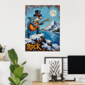 Poster Neige déchiquetante, Grooves océaniques (Bureau à domicile)