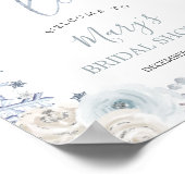 Poster Neige d'hiver en amour Flocon de neige Bienvenue (Coin)