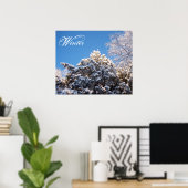 Poster Neige d'hiver sur les arbres (Bureau à domicile)