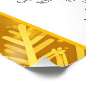 Poster Neige dorée (Coin)