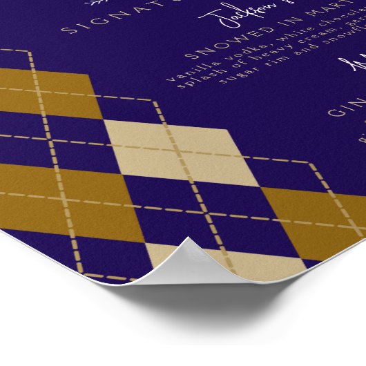 Poster Neige douce en amour Jacquard Signature Boissons M (Coin)