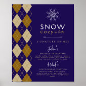 Poster Neige douce en amour Jacquard Signature Boissons M (Devant)