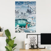 Poster Neige du printemps à Maruyama par Tsuchiya Koitsu (Bureau à domicile)
