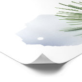 Poster Neige en amour douche nuptiale d'hiver signe de bi (Coin)