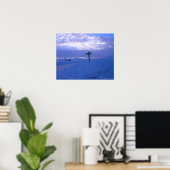 Poster Neige et coucher de soleil (Bureau à domicile)