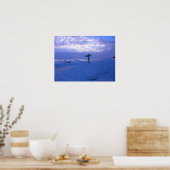 Poster Neige et coucher de soleil (Cuisine)