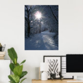 Poster Neige et lumière (Bureau à domicile)