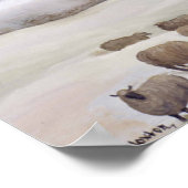 Poster Neige hiver (Coin)