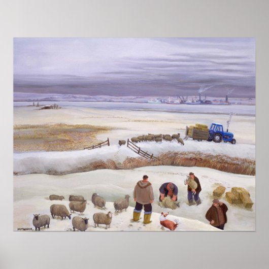 Poster Neige hiver (Devant)