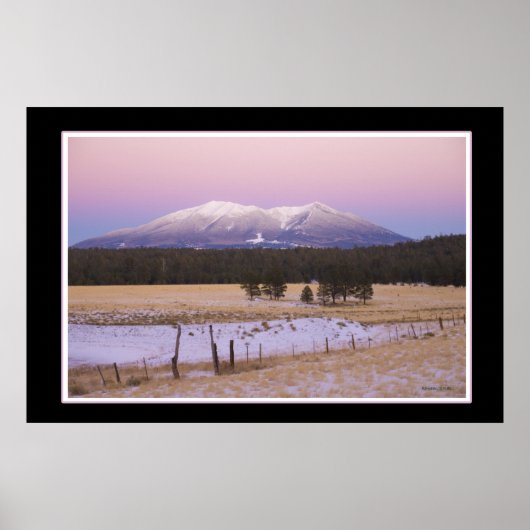 Poster Neige limitée San Francisco Peaks Arizona Sunset (Devant)
