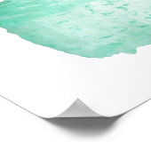 Poster Neige rustique scène hivernale à feuillage persist (Coin)