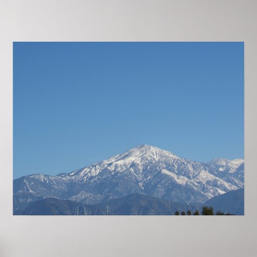 Poster Neige Sur Le Mont San Gorgonio (Devant)