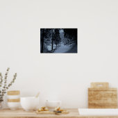 Poster Neige sur le sentier de randonnée 3 (Cuisine)
