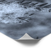 Poster Neige sur les aiguilles de pin (Coin)