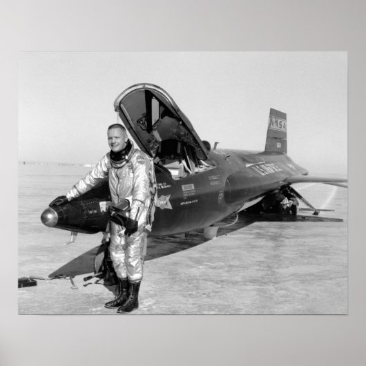 Poster Neil Armstrong X-15 16"x20" (Devant)
