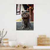 Poster Neko Samurai 194 (Cuisine)