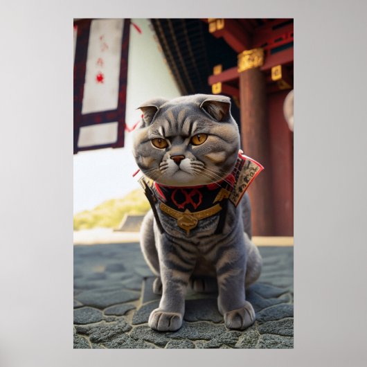 Poster Neko Samurai 194 (Devant)