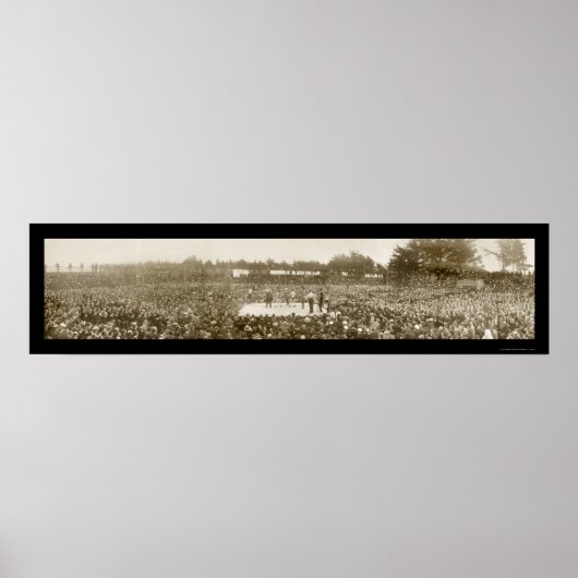 Poster Nelson Britt Boxing Photo 1905 (Devant)