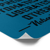 Poster Nelson Mandela's Motivational Quote  (Coin)