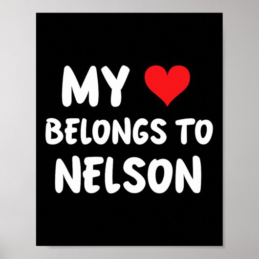 Poster Nelson - Mon Coeur Appartient À Nelson - Amour (Devant)