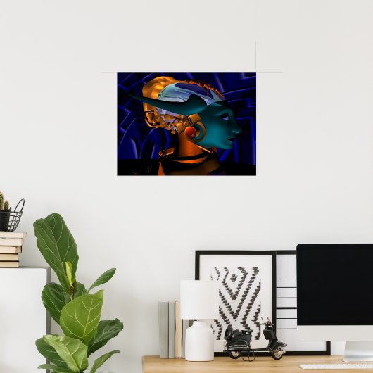 Poster NEMES / HYPER ANDROID PORTRAIT, Science Fiction (Bureau à domicile)