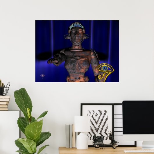 POSTER NEMIS / HYPER ANDROID AVEC ANKH (Bureau à domicile)