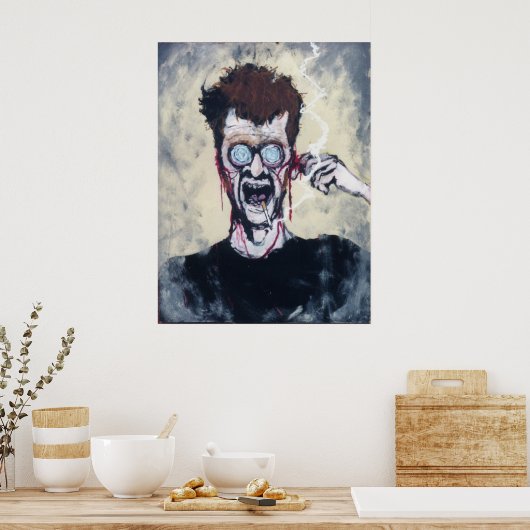 POSTER "N'ENTENDEZ AUCUN MAL" (Cuisine)