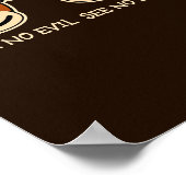 Poster N'entendez aucun singe malin (Coin)