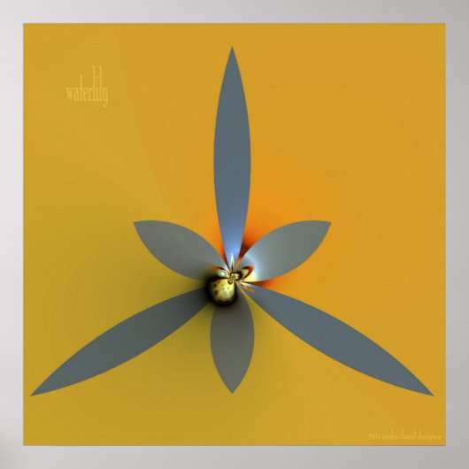 Poster nénuphar (Devant)