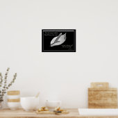 Poster nénuphar noir et blanc (Cuisine)