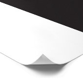 Poster nénuphar noir et blanc (Coin)