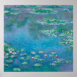 Poster Nénuphars de Claude Monet Fine Art Painting<br><div class="desc">Magnifique chef-d'oeuvre de Claude Monet - Water Lilies de son jardin à Giverny,  France. L'une des peintures d'art les plus célèbres de l'histoire de l'art et un bel exemple d'impressionnisme. C'est une oeuvre d'art merveilleuse et un grand cadeau pour les amateurs d'art.</div>