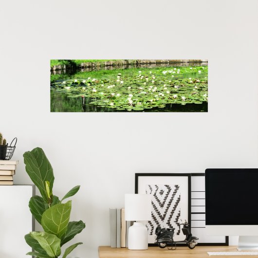 Poster Nénuphars de l'eau du Tiergarten (Bureau à domicile)