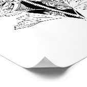 Poster néo-botanique de chrysanthème (Coin)