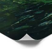 Poster Neo Expressionist Singapore Skyline Vibrant Sunset (Coin)