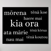 Poster néo-zélandais avec Kiwi (Devant)